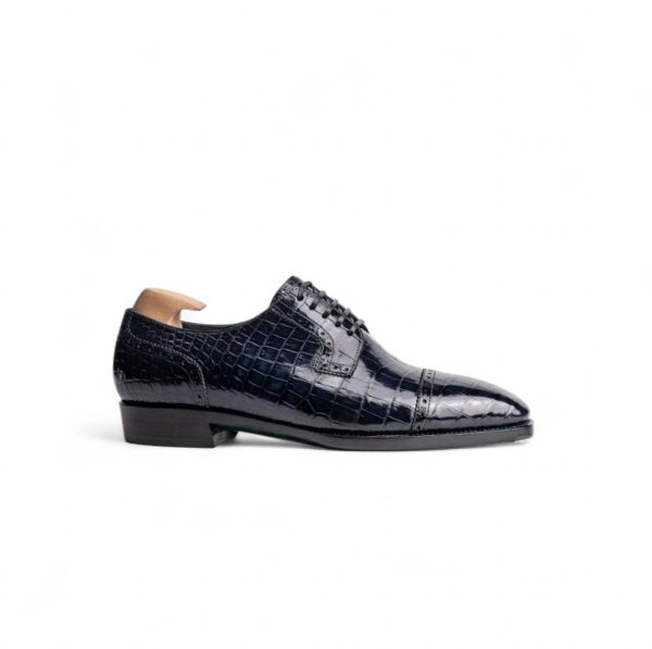 Giày derby da cá sấu nile - Goodyear handmade - GDGY0128S - Hình ảnh 4