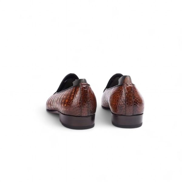 Giày loafer belgian da cá sấu nile nhập khẩu - Cấu trúc Mckay handmade - GLBM011S - Hình ảnh 8