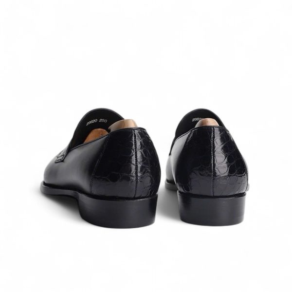 Giày loafer funny da bê pháp phối da cá sấu nile cao cấp - GLFGY0138S - Hình ảnh 5