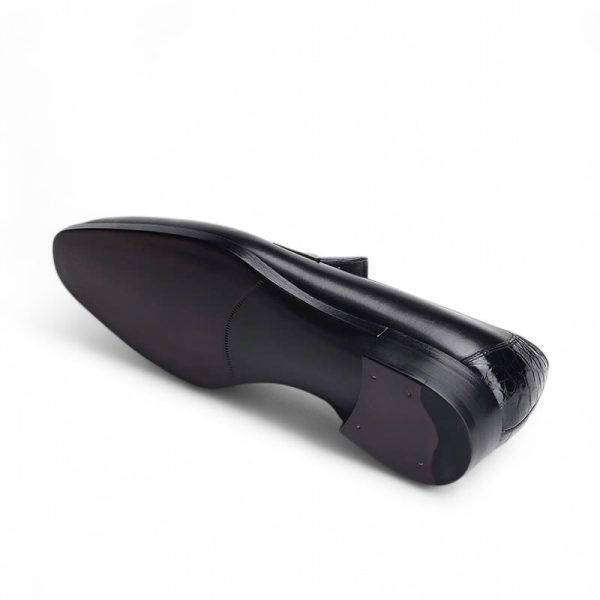 Giày loafer funny da bê pháp phối da cá sấu nile cao cấp - GLFGY0138S - Hình ảnh 6
