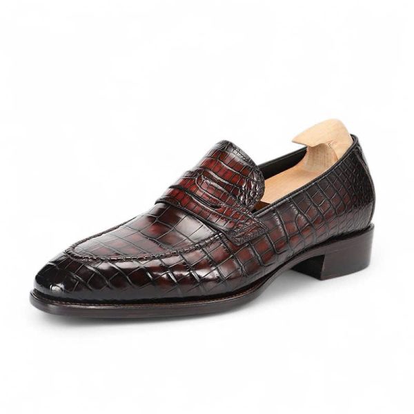 Giày loafer funny da cá sấu nile cao cấp - Cấu trúc goodyear handmade - GFGY0134S