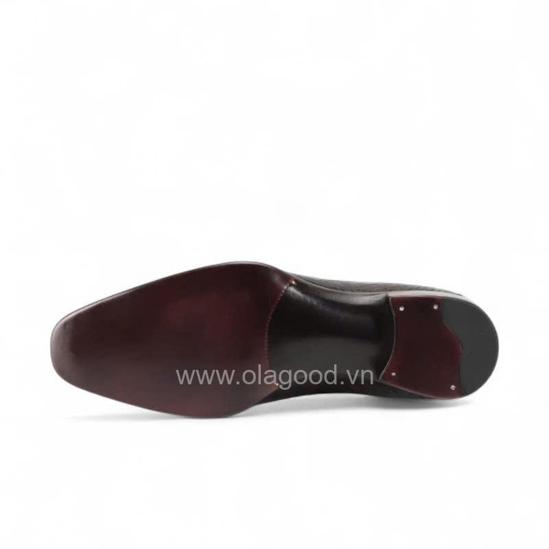 Giày loafer Penny da cá sấu nile cao cấp - Cấu trúc goodyear handmade - GPGY0134S - Hình ảnh 11