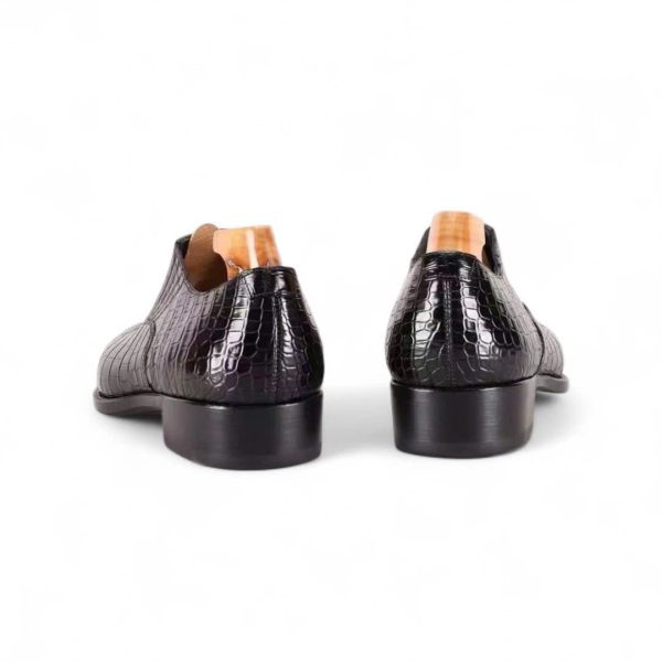 Giày loafer lazyman da cá sấu nile cao cấp - Cấu trúc goodyear handmade - GLLGY0143S - Hình ảnh 6