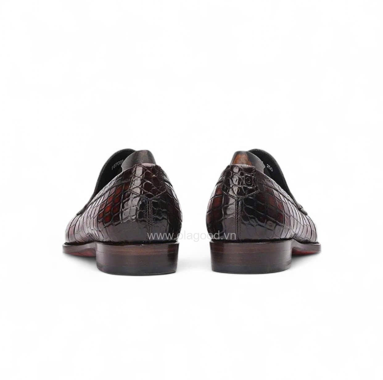 Giày loafer tasel da cá sấu nile - Cấu trúc goodyear handmade - GDGY0132S - Hình ảnh 5