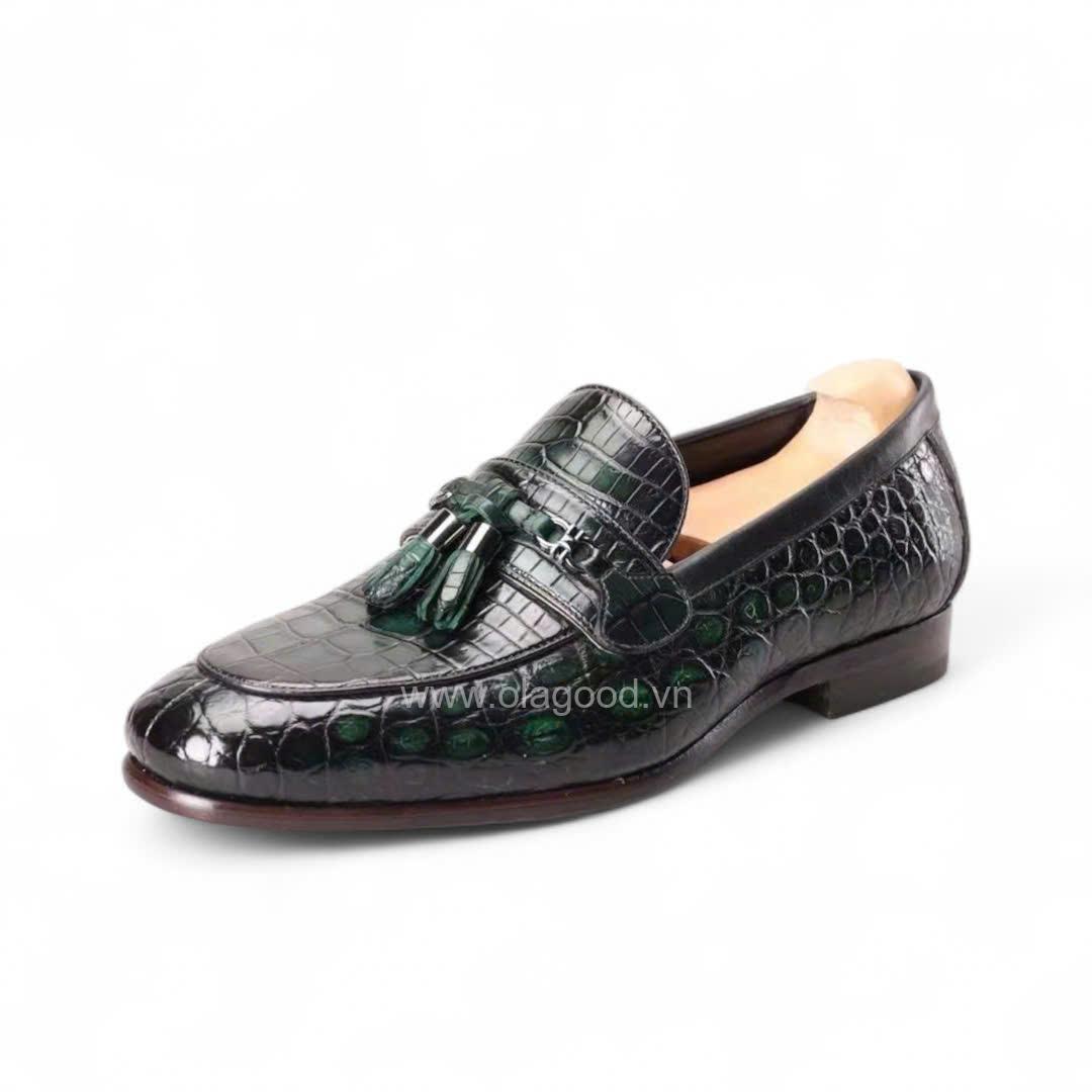 Giày loafer tessal da cá sấu nile cao cấp - Cấu trúc MCKay handmade - GLTMK012S