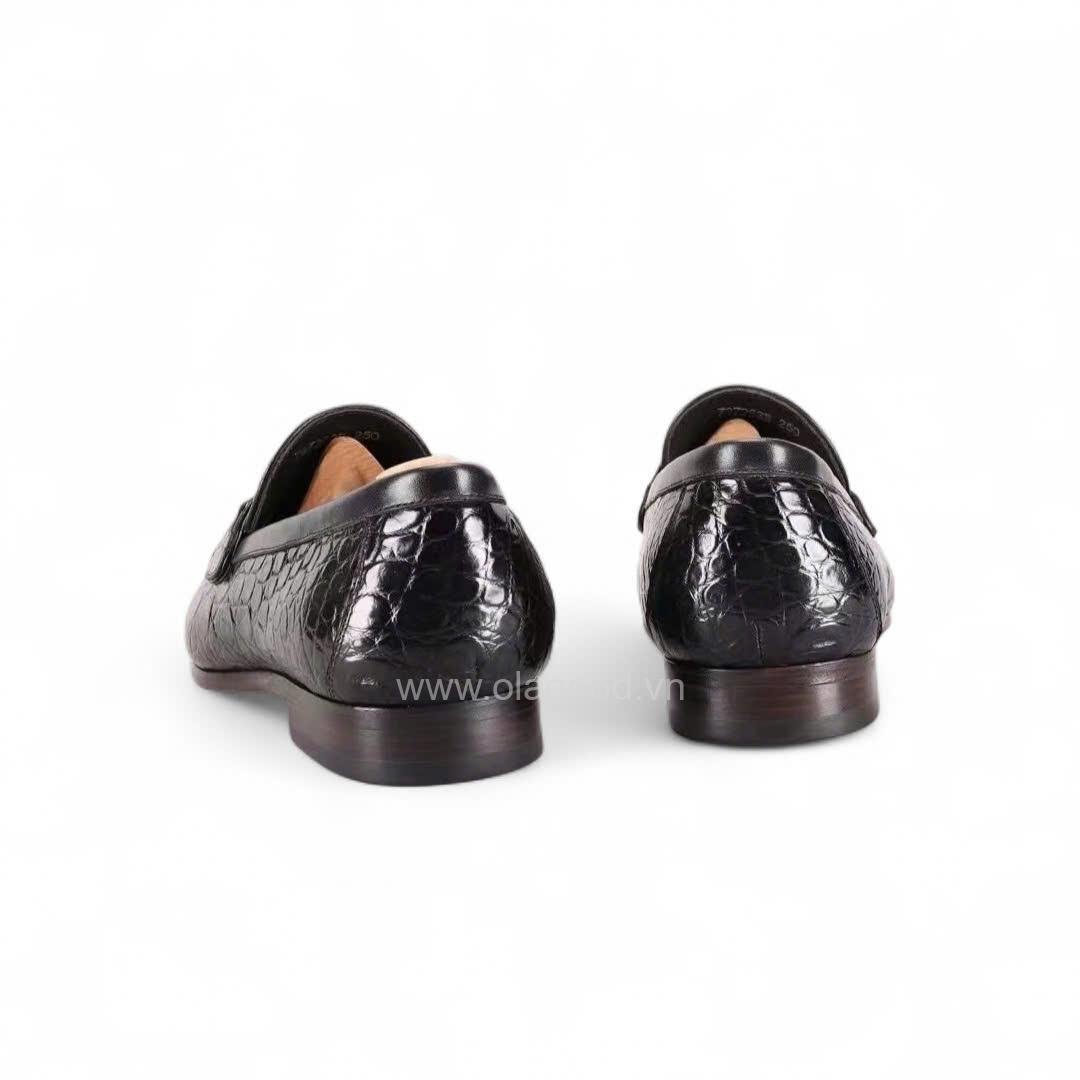 Giày loafer tessal da cá sấu nile cao cấp - Cấu trúc MCKay handmade - GLTMK012S - Hình ảnh 6