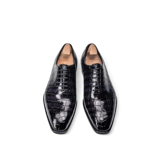 Giày oxford wholecut da cá sấu nile - Handmade goodyear - GWGY0129S - Hình ảnh 3