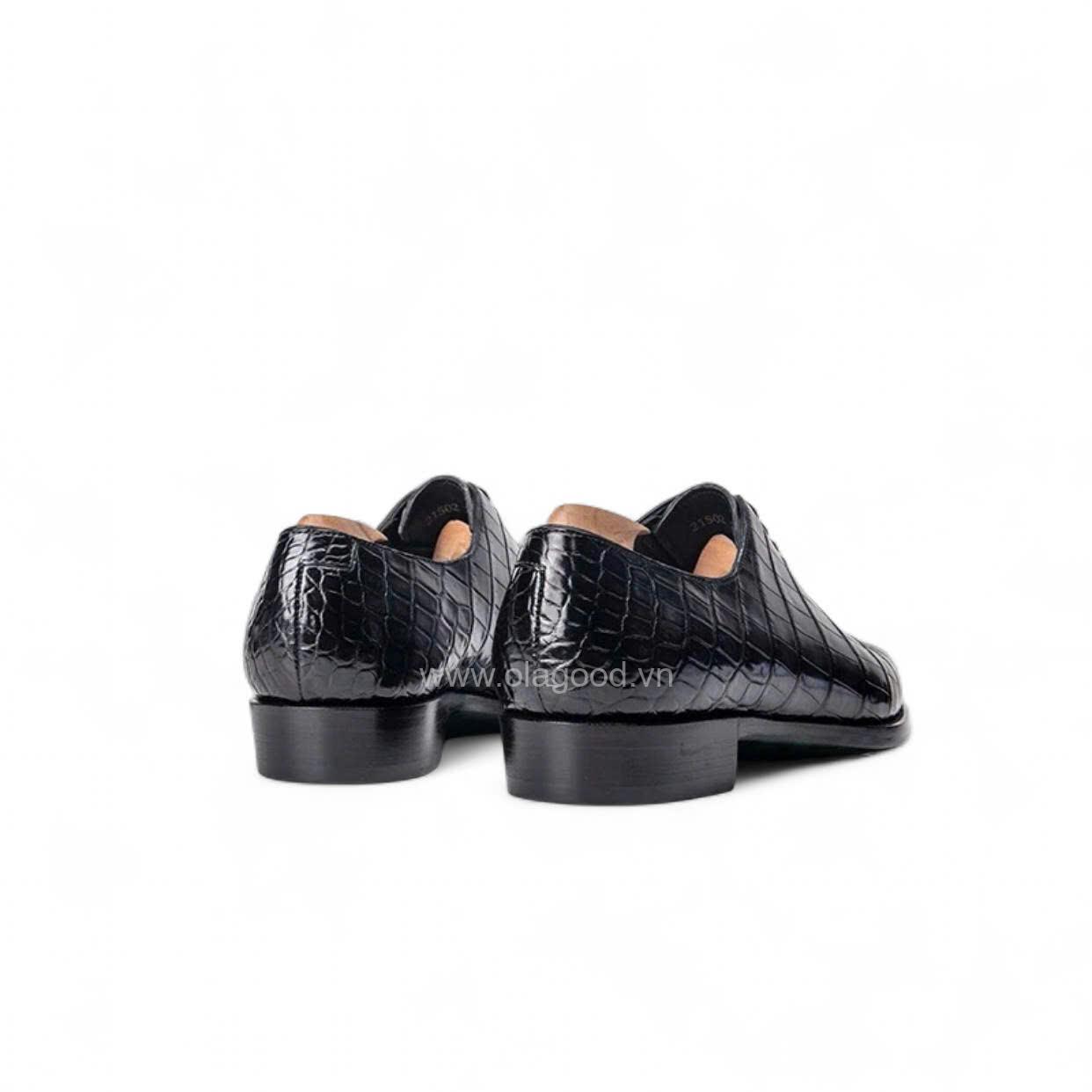 Giày oxford wholecut da cá sấu nile - Handmade goodyear - GWGY0129S - Hình ảnh 5