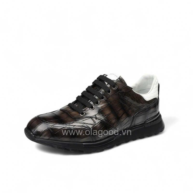Giày sneaker da cá sấu nile nhập khẩu - GTT0167S