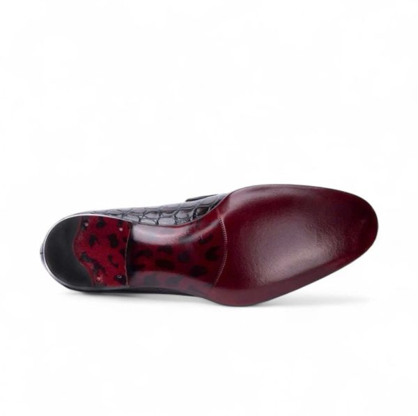 Giày tassel loafer da cá sấu nile cao cấp - Cấu trúc goodyear handmade - GLGY0130S - Hình ảnh 6