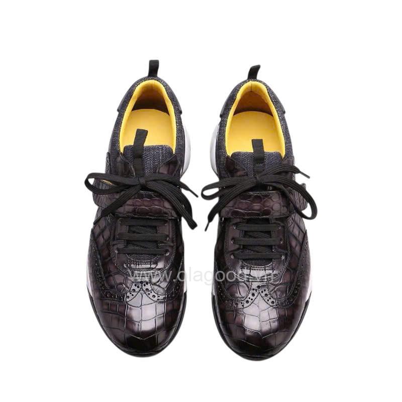 Giày thể thao da cá sấu nile cao cấp - Đế Vibram nhập khẩu - GTT0168S - Hình ảnh 3