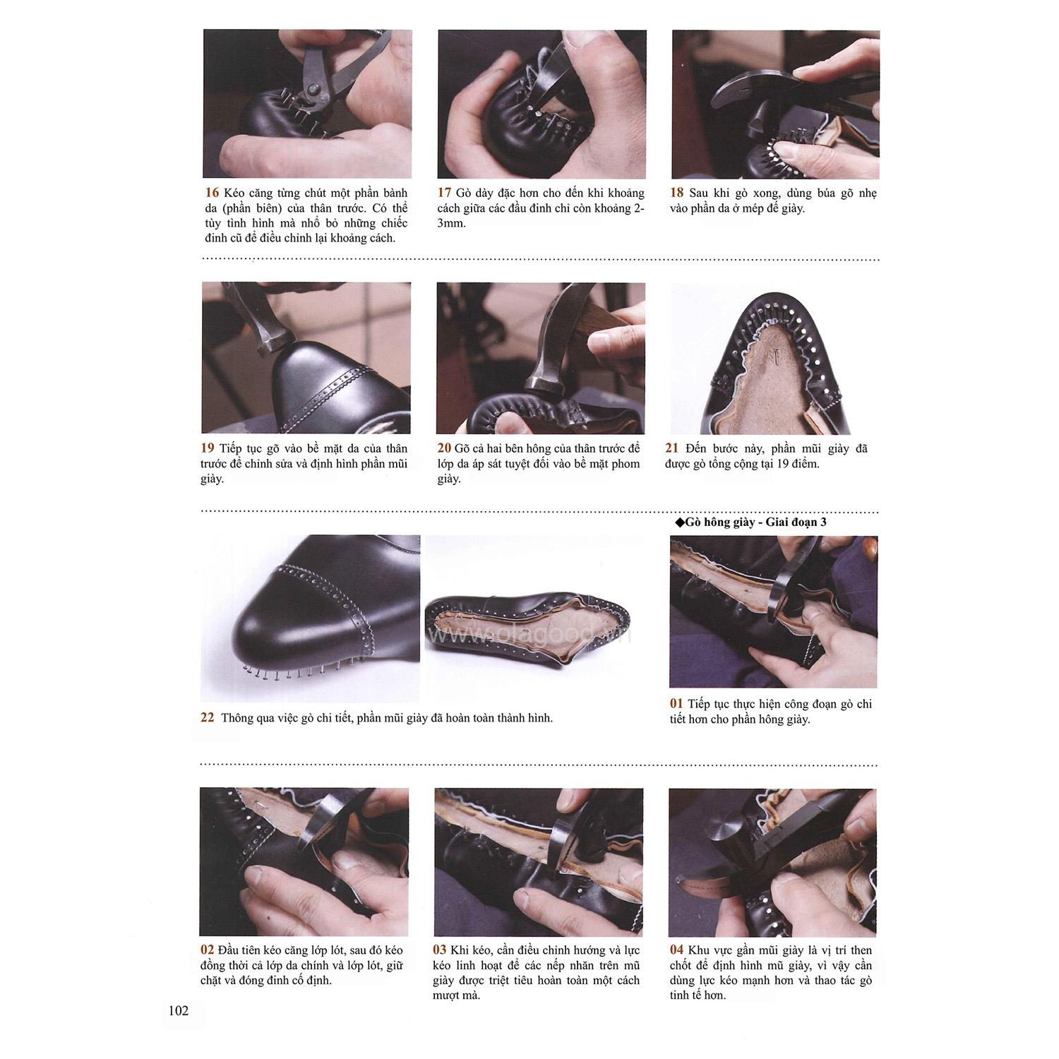 Sách dạy đóng giày da thủ công handmade - Giáo trình đóng giày da thủ công tự học tại nhà chi tiết từ A – Z - Hình ảnh 6