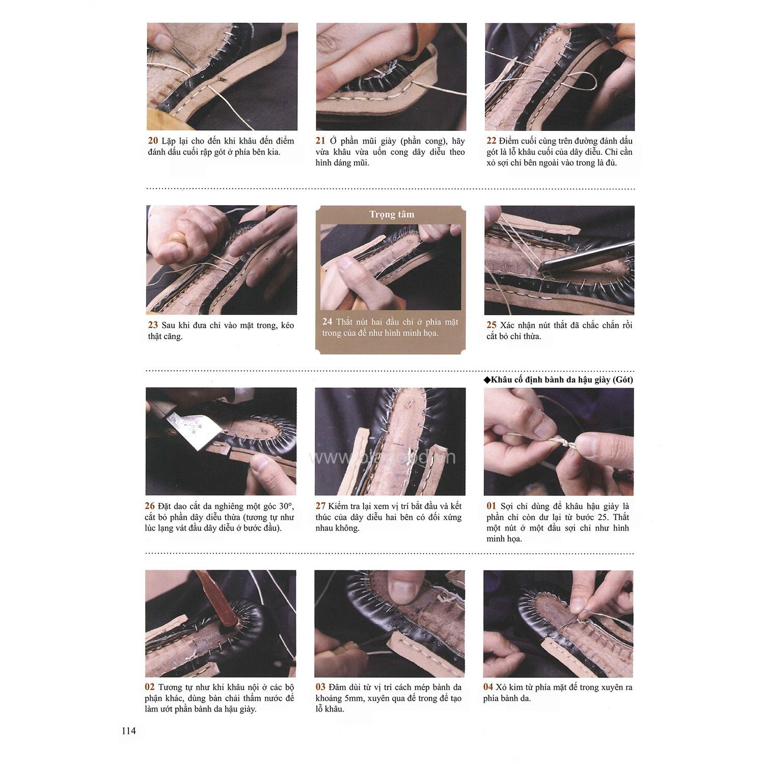 Sách dạy đóng giày da thủ công handmade - Giáo trình đóng giày da thủ công tự học tại nhà chi tiết từ A – Z - Hình ảnh 11