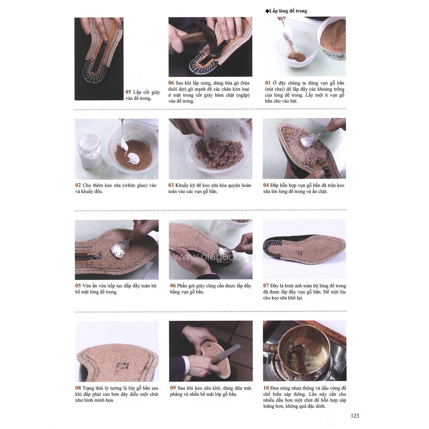 Sách dạy đóng giày da thủ công handmade - Giáo trình đóng giày da thủ công tự học tại nhà chi tiết từ A – Z - Hình ảnh 13