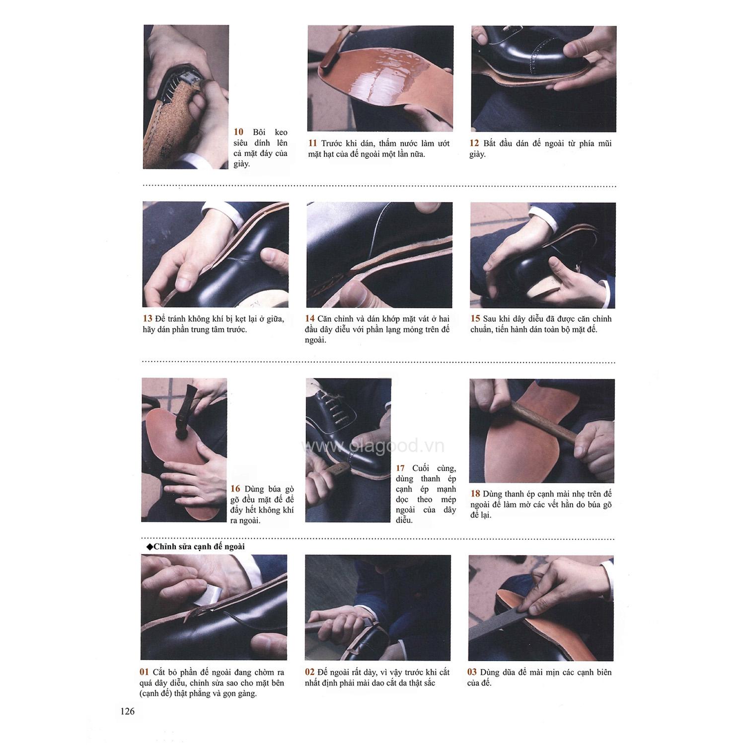Sách dạy đóng giày da thủ công handmade - Giáo trình đóng giày da thủ công tự học tại nhà chi tiết từ A – Z - Hình ảnh 14