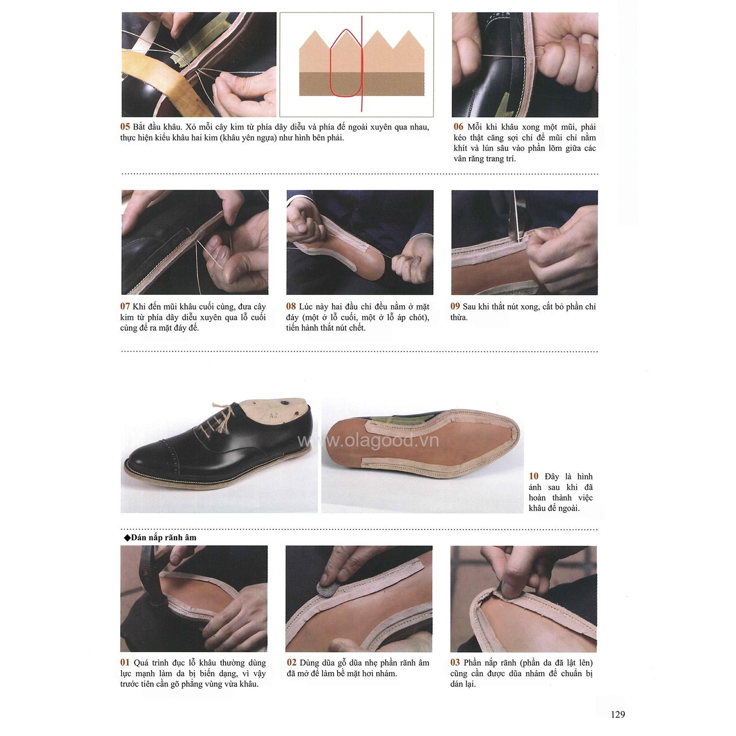 Sách dạy đóng giày da thủ công handmade - Giáo trình đóng giày da thủ công tự học tại nhà chi tiết từ A – Z - Hình ảnh 16