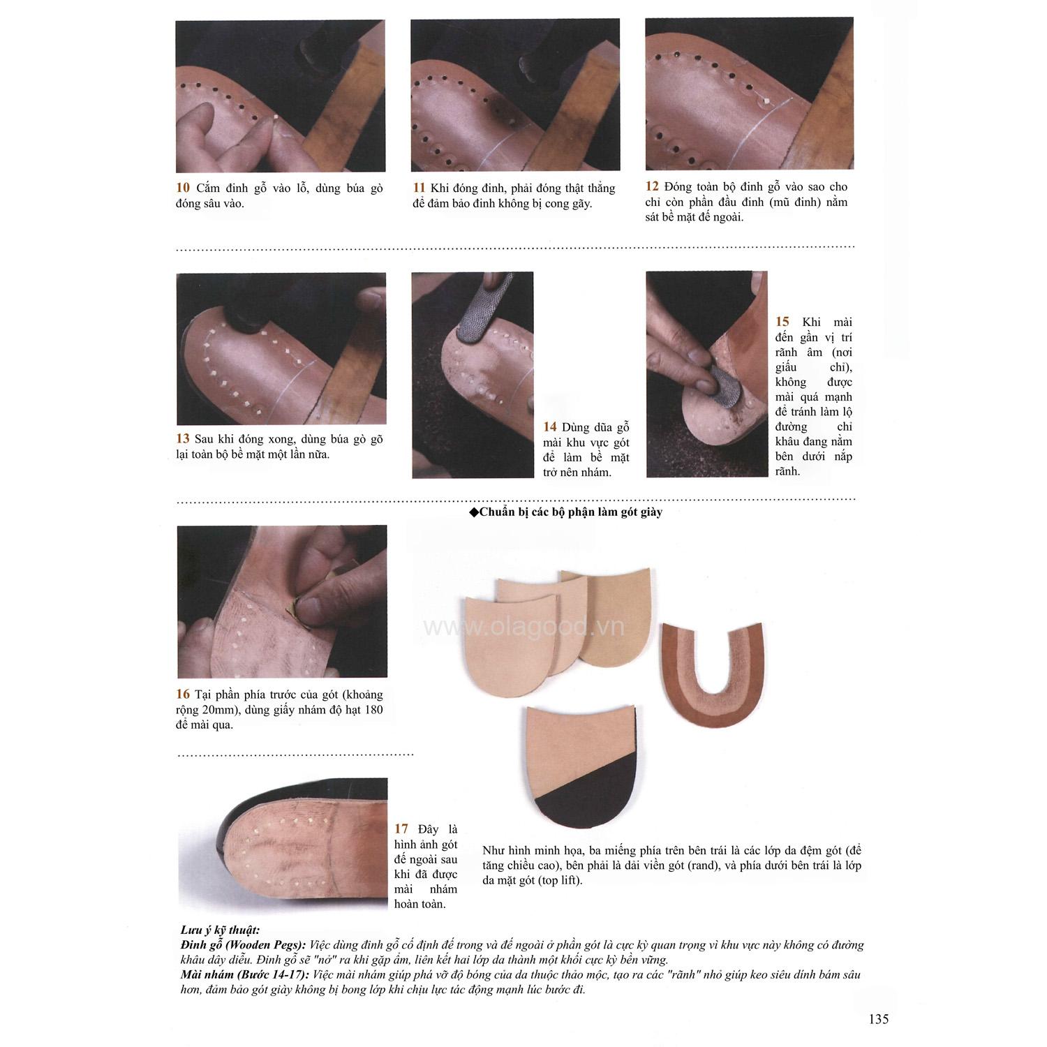 Sách dạy đóng giày da thủ công handmade - Giáo trình đóng giày da thủ công tự học tại nhà chi tiết từ A – Z - Hình ảnh 18