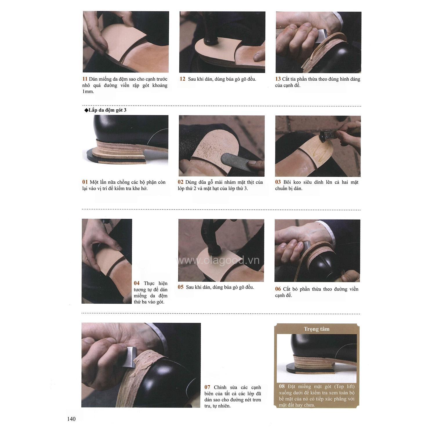 Sách dạy đóng giày da thủ công handmade - Giáo trình đóng giày da thủ công tự học tại nhà chi tiết từ A – Z - Hình ảnh 19