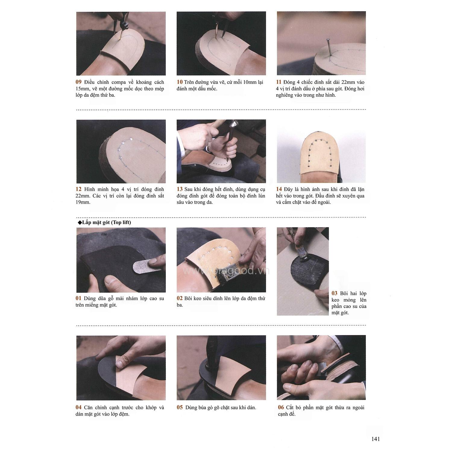 Sách dạy đóng giày da thủ công handmade - Giáo trình đóng giày da thủ công tự học tại nhà chi tiết từ A – Z - Hình ảnh 20