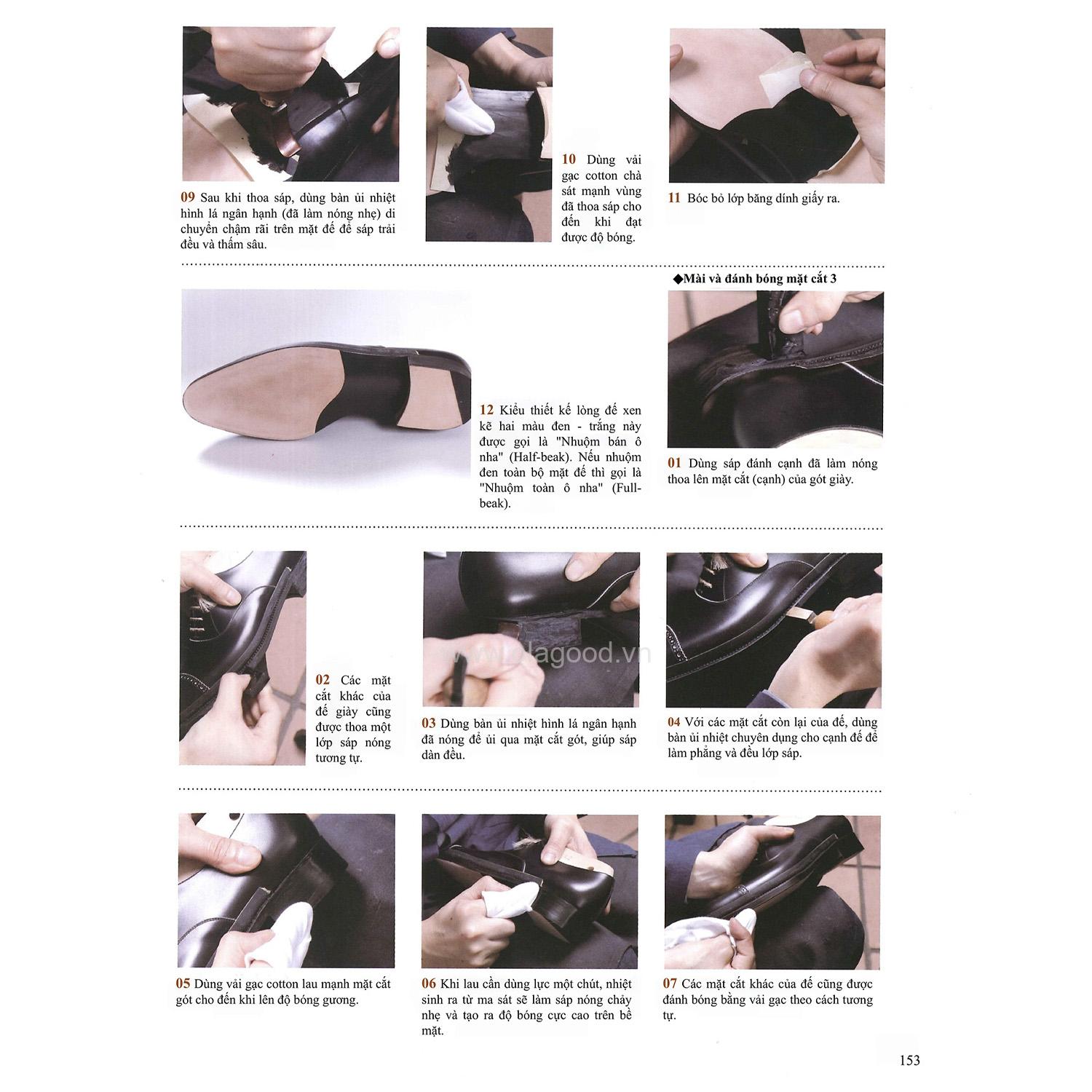 Sách dạy đóng giày da thủ công handmade - Giáo trình đóng giày da thủ công tự học tại nhà chi tiết từ A – Z - Hình ảnh 24