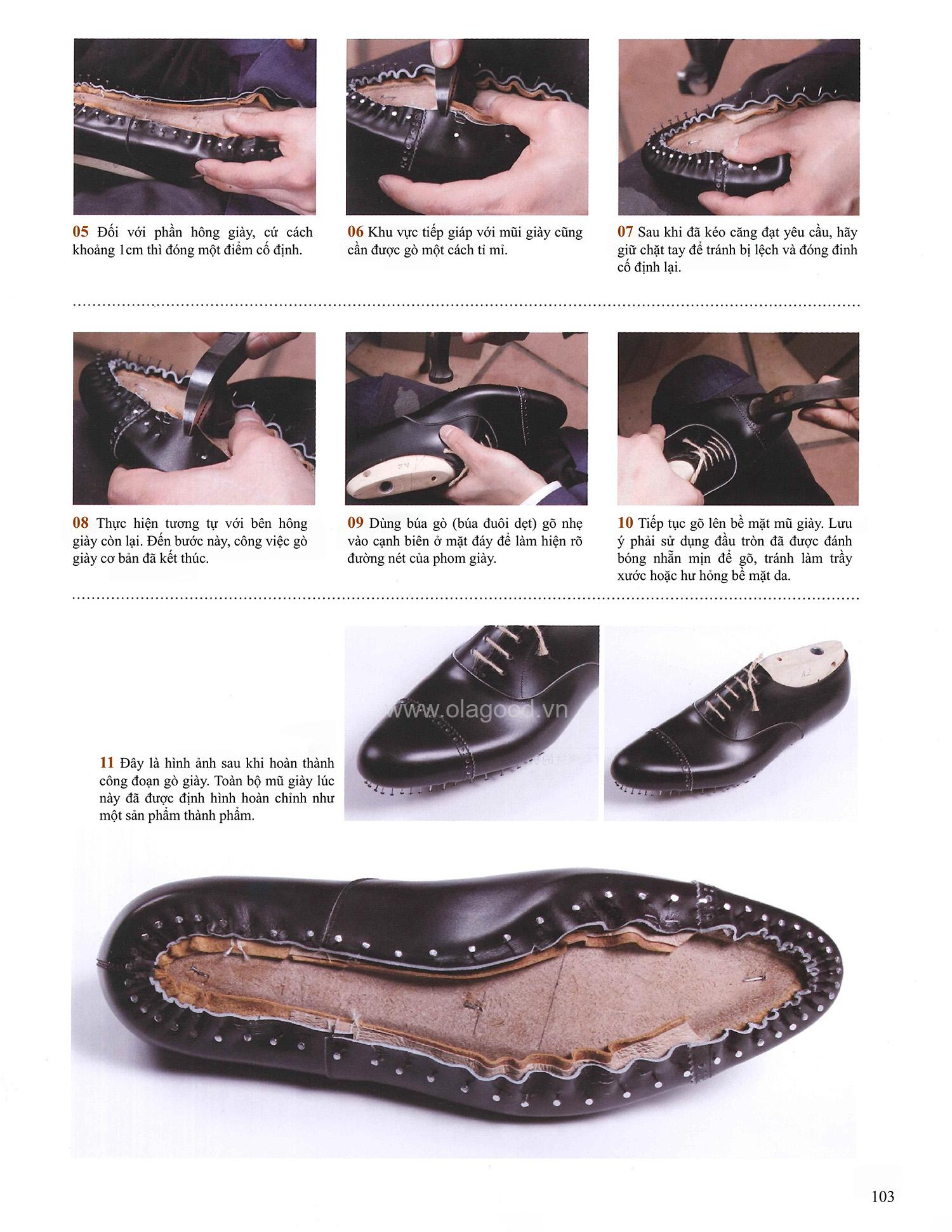Quá trình gò ra một đôi giày thủ công hoàn hảo