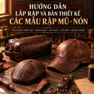 Bộ 8 Mẫu Rập Thiết kế Mũ Da & Nón Da Cao Cấp