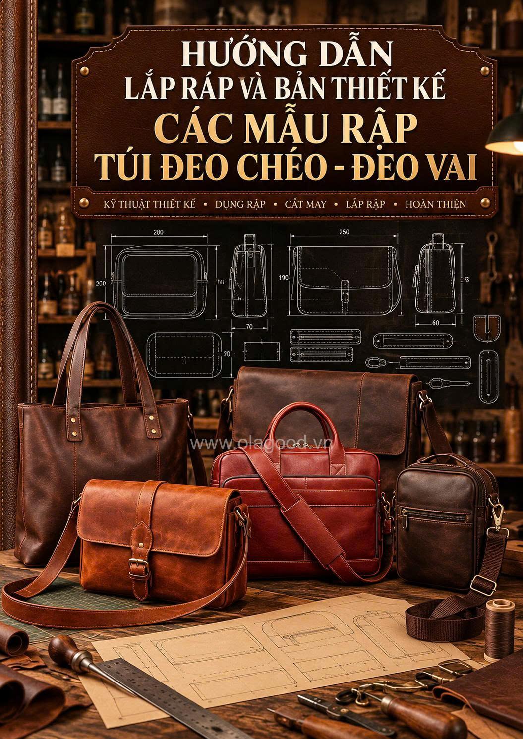 Bộ 32 Mẫu Rập Túi Đeo Chéo & Túi Đeo Vai Thủ Công Cao Cấp