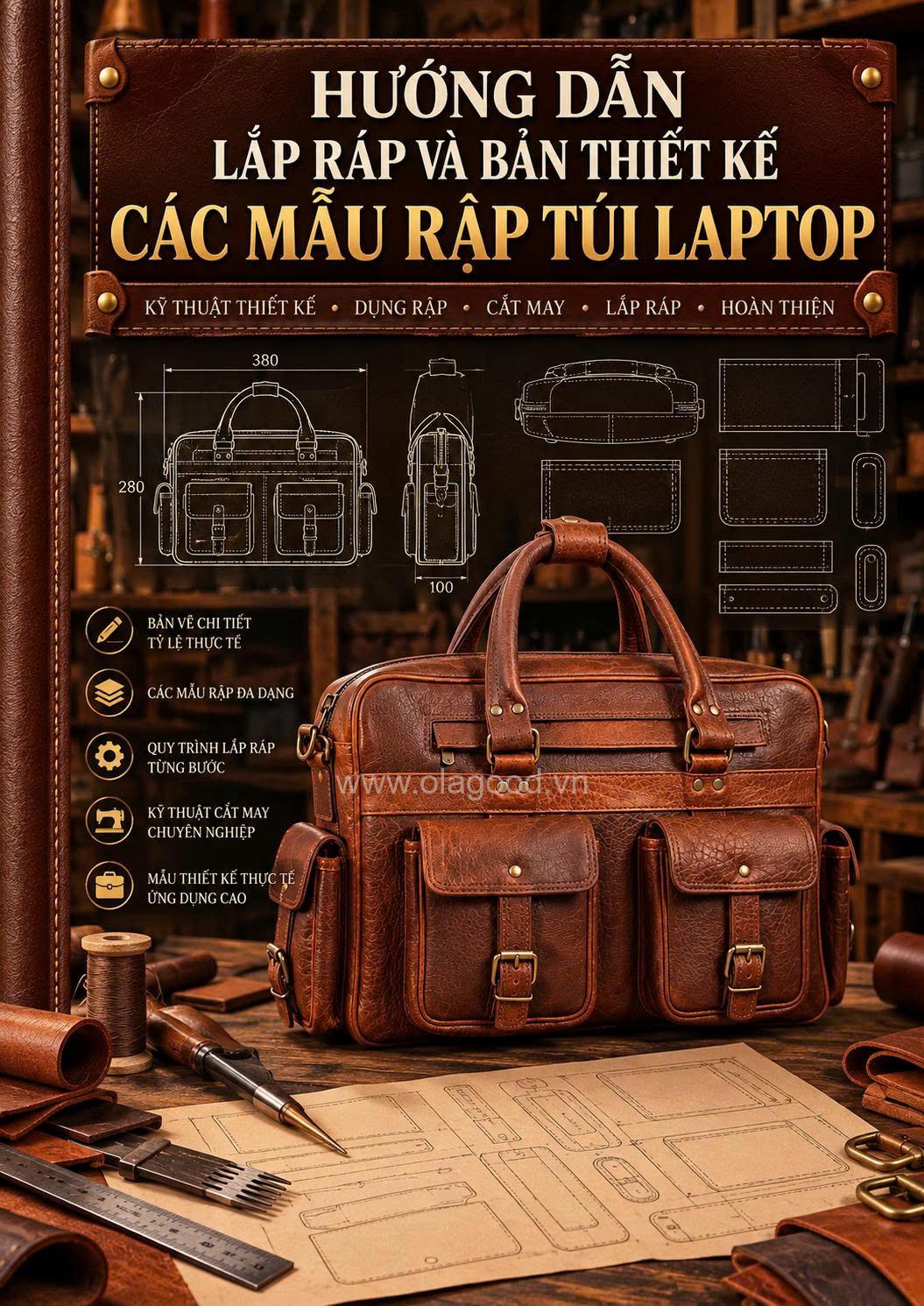 Bộ 13 Mẫu Rập Cặp Laptop & Túi Công Sở Cao Cấp